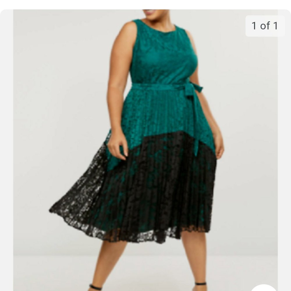 Emerald green dress